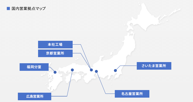 国内営業拠点マップ